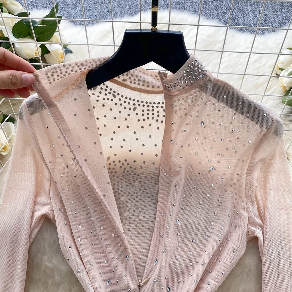SINGREINY Estate Sottile Sheer Sexy Body Manica Lunga Cerniera Con Pantaloncini Design Pagliaccetti Liste Streetwear Donna Maglia Tute