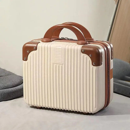 Mini valigia da viaggio leggera da 14 pollici Scatola per cosmetici Organizzatore per bagagli a mano impermeabile Custodia per trucco Piccola custodia da imbarco protettiva