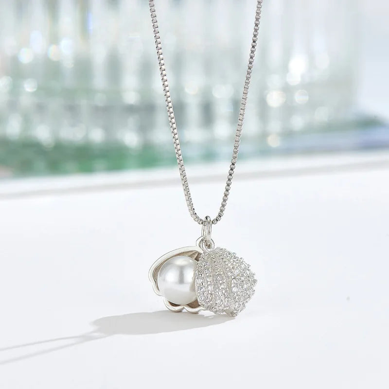 Popolare collana girocollo di perle in argento Sterling 925 per le donne gioielleria raffinata regalo di compleanno per feste di matrimonio