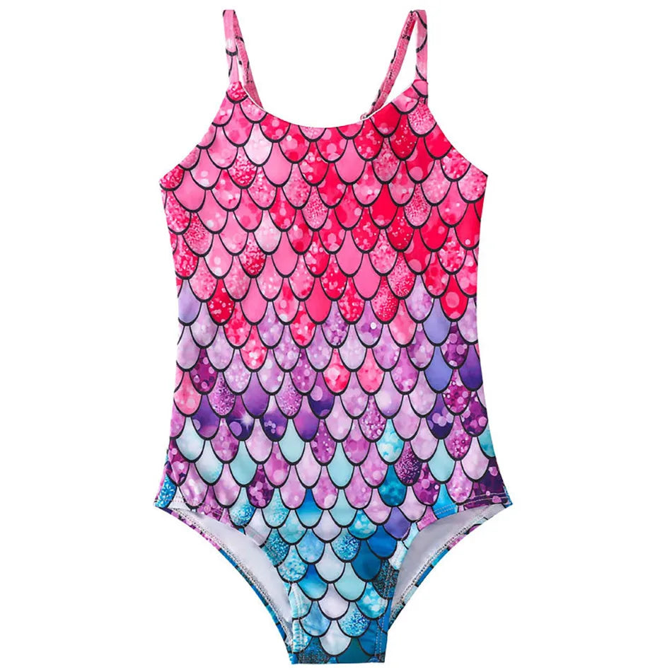 Costume da bagno a sirena per bambini costume da bagno intero per ragazze costume da bagno intero per ragazze Hot Spring Sling costume da bagno ad asciugatura rapida per sport acquatici