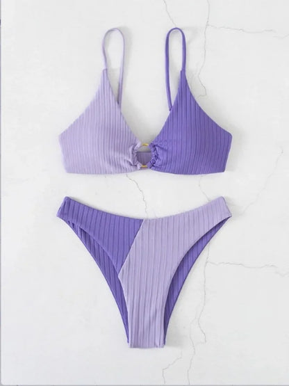 2024 Sexy Bikinis Damen Bademode Push Up Hoher Taille Badeanzüge High Cut Badeanzüge Push Up Strand Bikini Set Weiblicher Biquini