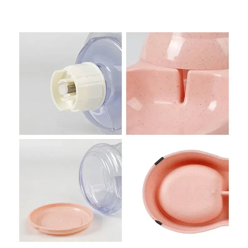 Mangiatoie automatiche per cani Bottiglia d'acqua in plastica Ciotola per gatti Alimentazione e bere Distributore d'acqua per cani Ciotola per animali domestici Forniture per animali domestici