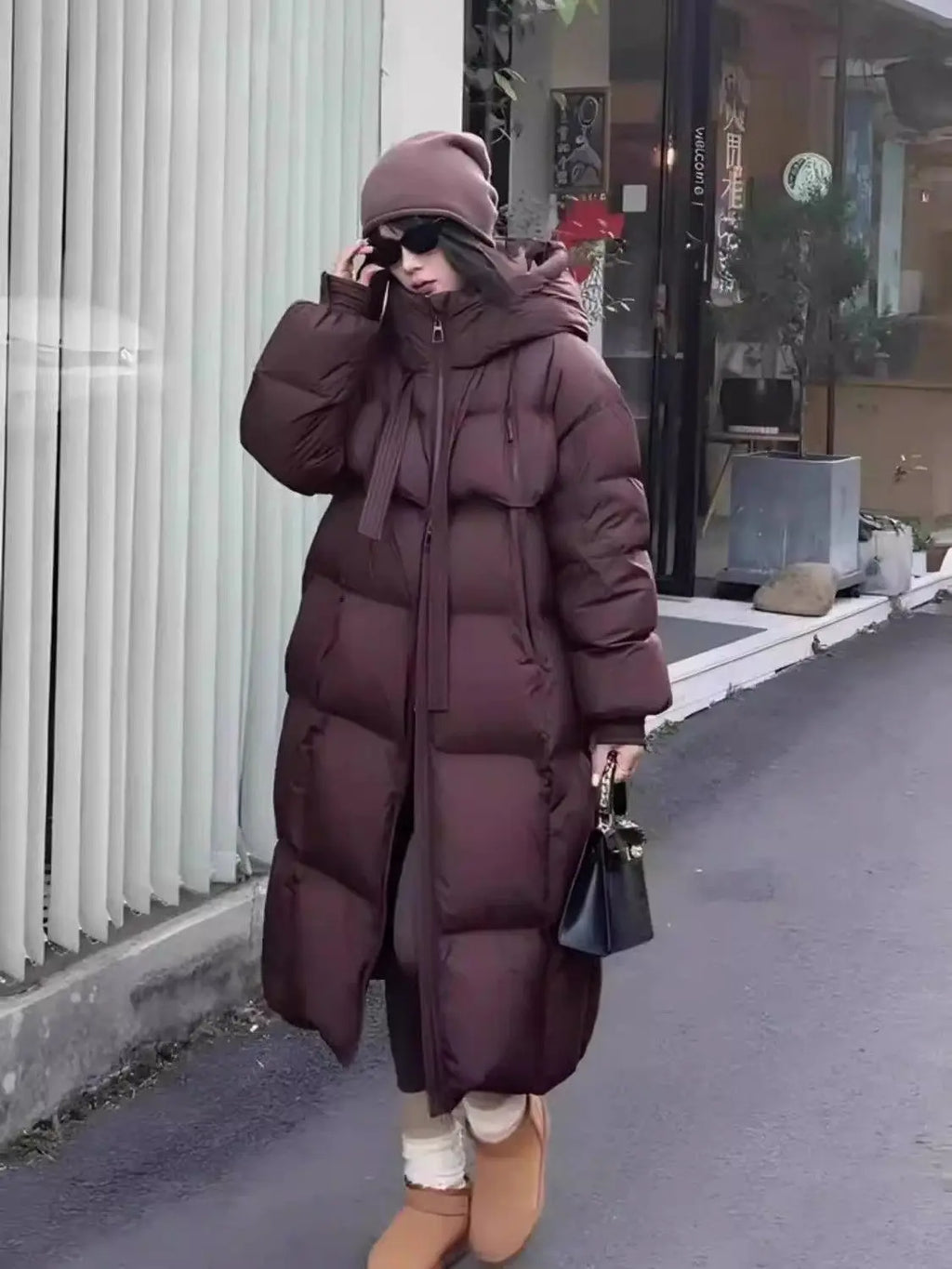 2026 Nuova Giacca Invernale in Cotone da Donna, Cappotto Lungo Stile Coreano, Giacca con Cappuccio Spessa e alla Moda, Cappotto Caldo da Donna