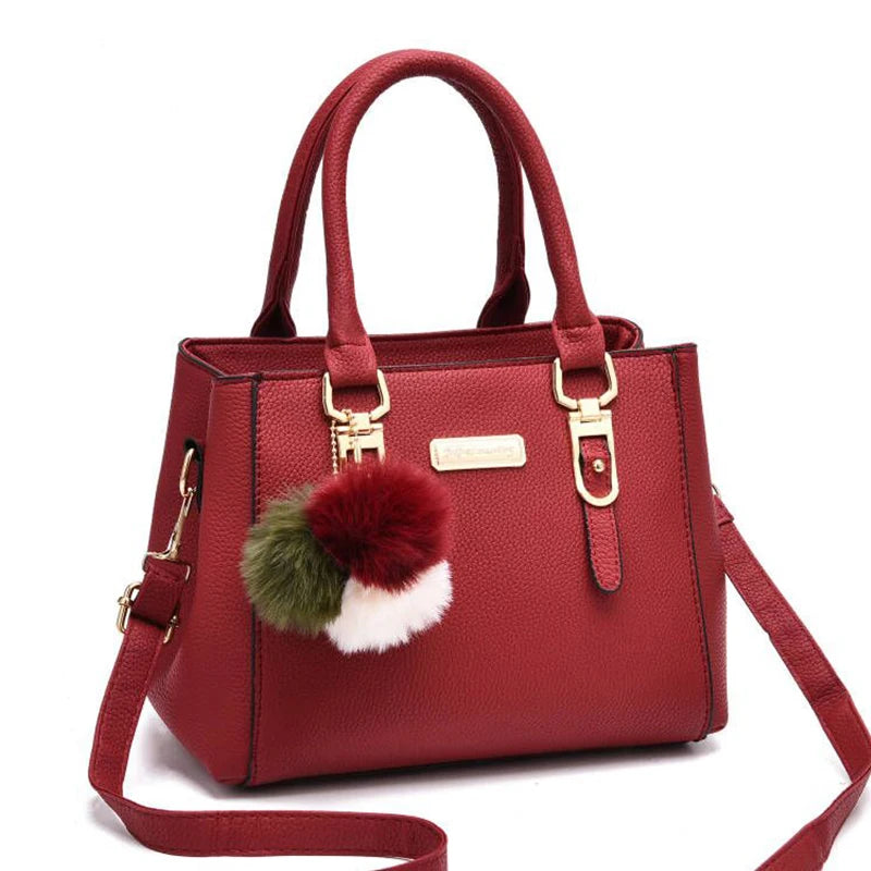 Yogodlns borsa da donna con ciondolo con perline borsa a tracolla in rilievo da donna borsa a tracolla da donna borse con palle di pelo borsa di alta qualità