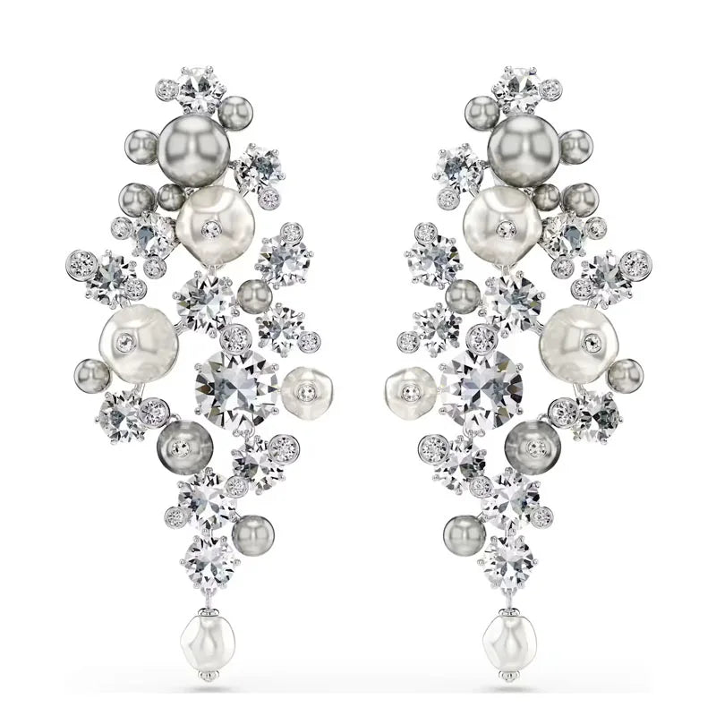 Sur New Styles Bijoux Tendance Perle Blanche Collier Boucles d'Oreilles Exquises Bracelet Bague Cadeaux de Qualité pour Femmes