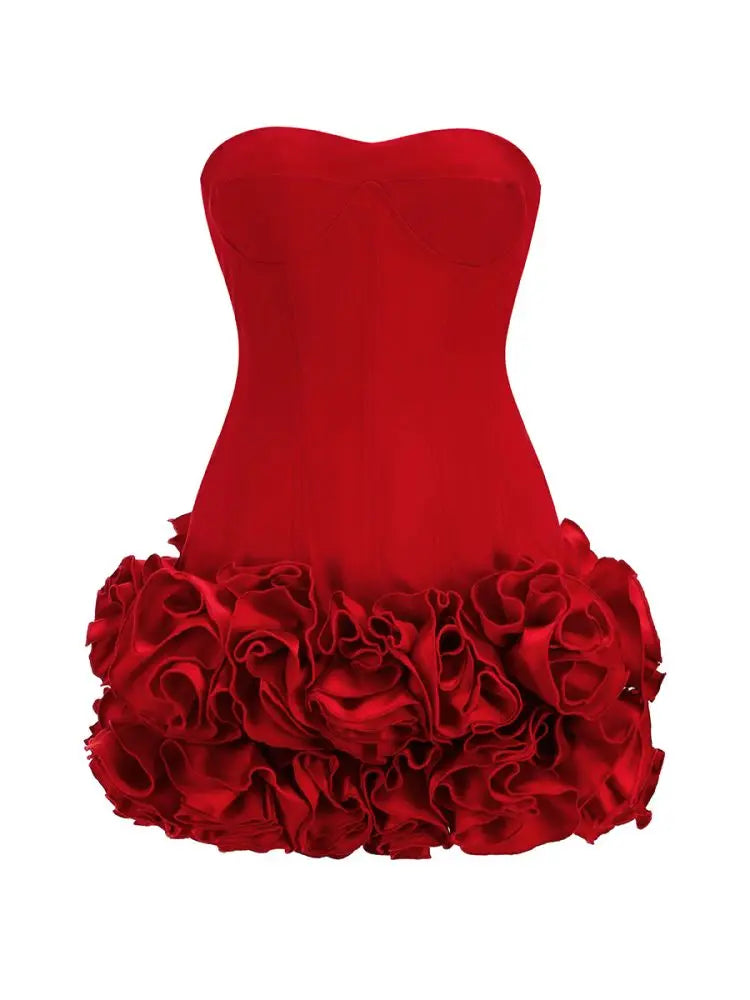 Estate nuovo 2024 donne sexy senza spalline allacciato mini fasciatura vestito aderente celebrità elegante compleanno mini abito da sera da sera