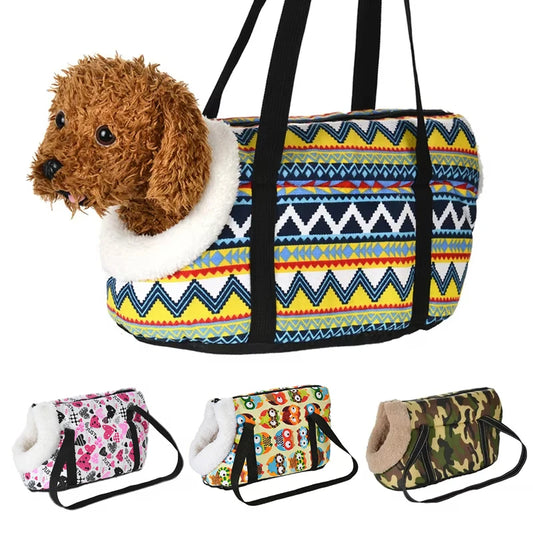 Classico marsupio per animali di piccola taglia accogliente morbido cucciolo di gatto borse per cani zaino da viaggio per animali domestici borsa a tracolla per chihuahua carlino forniture per animali domestici