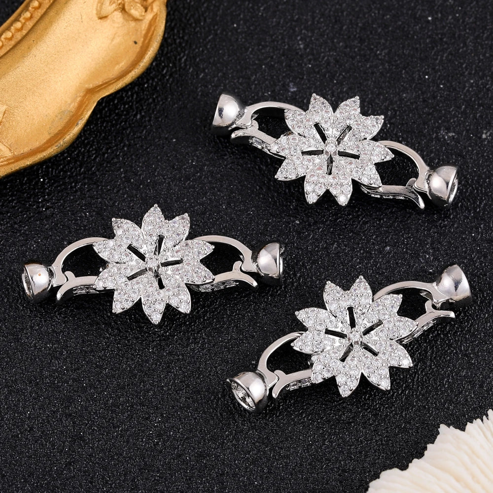 Juya 18K Placcato Oro Elementi di Fissaggio Decorativi Connettore Serrature Perle Catenacci Accessori Per Il Cucito FAI DA TE Perline Creazione di Gioielli