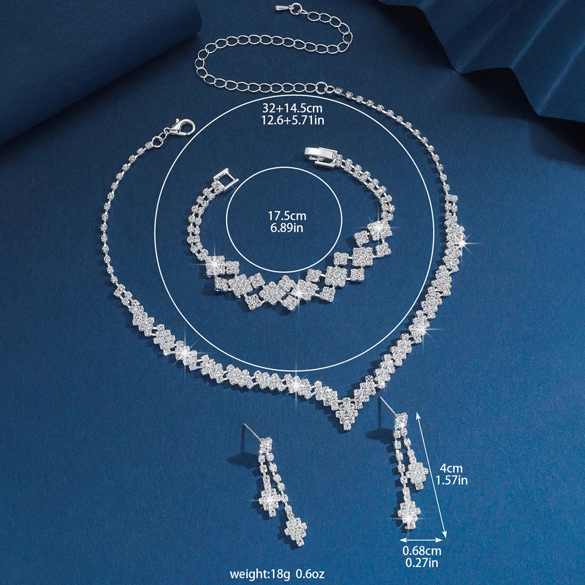 4/3 pezzi di orecchini, collane, bracciali, set di gioielli, banchetti e regali natalizi della serie di catene ad artiglio da donna della stagione nuziale92