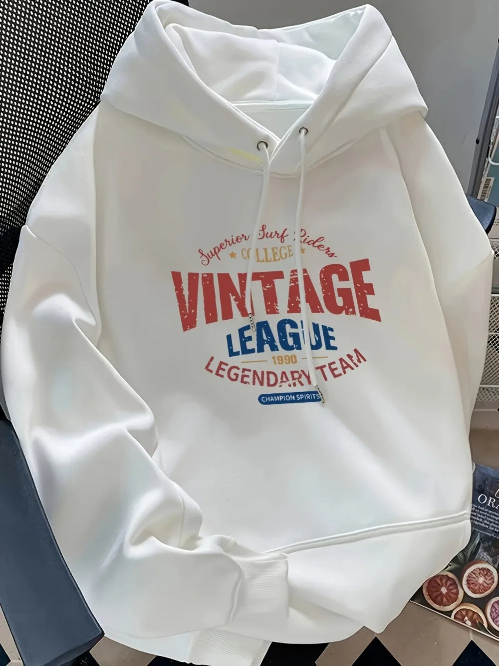 Felpa con cappuccio autunnale e invernale con stampa coreana, stile casual multifunzionale, facile da indossare, adatta per il pendolarismo.
