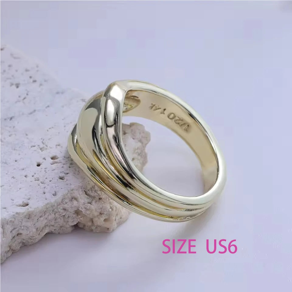 Anelli in Argento Sterling 925, Nuovi Gioielli da Festa, Charm Vintage, Design Geometrico a Doppio Strato, Accessori Regalo, Dropshipping