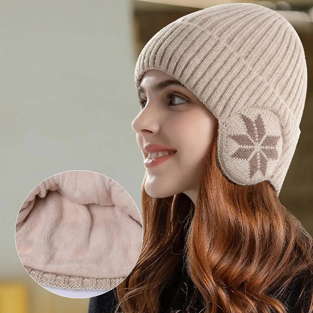 Nuovo Outdoor Donna Uomo Inverno Cappello lavorato a maglia Peluche Caldo Berretto con visiera Paraorecchie Moda Foderato in pelliccia sintetica Bomber Cappelli Ciclismo Protezione per le orecchie
