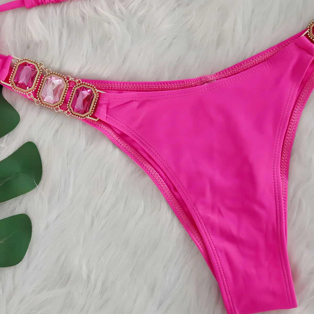 2025 Costume da bagno da donna in 2 pezzi con stringhe di strass e bikini sexy da spiaggia
