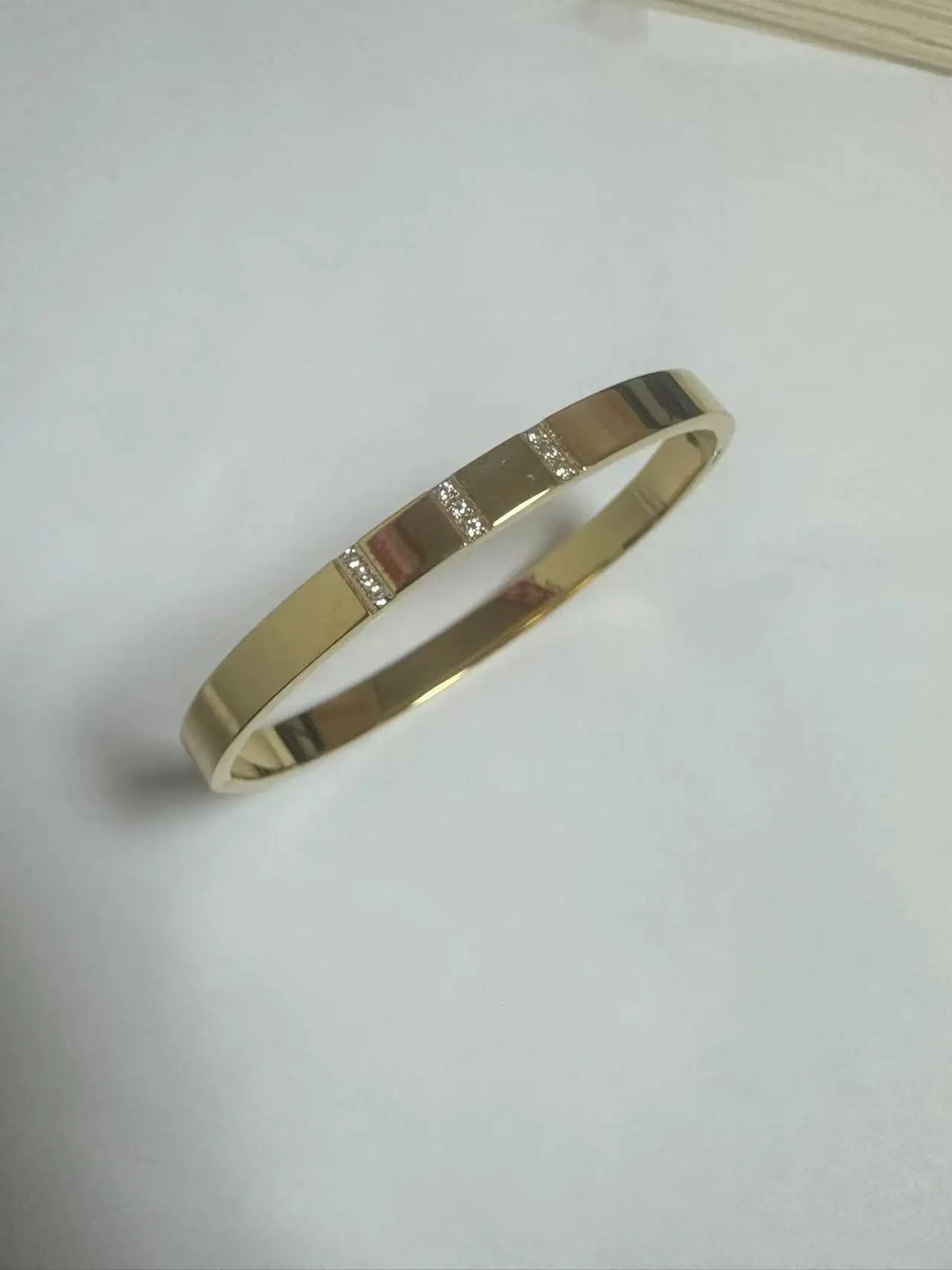 Bracciale in Acciaio Inossidabile con Zirconia Gioiello Semplice
