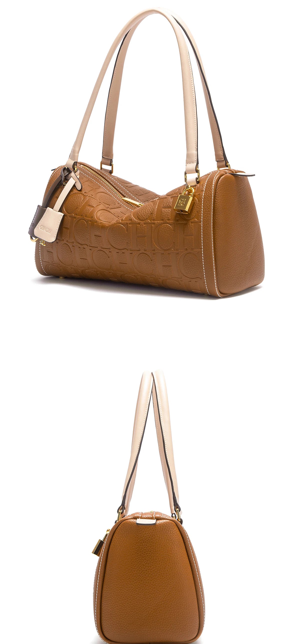 CH Borsa Boston da donna Autunno Inverno Nuova collezione Borse a tracolla con texture design a lettera
