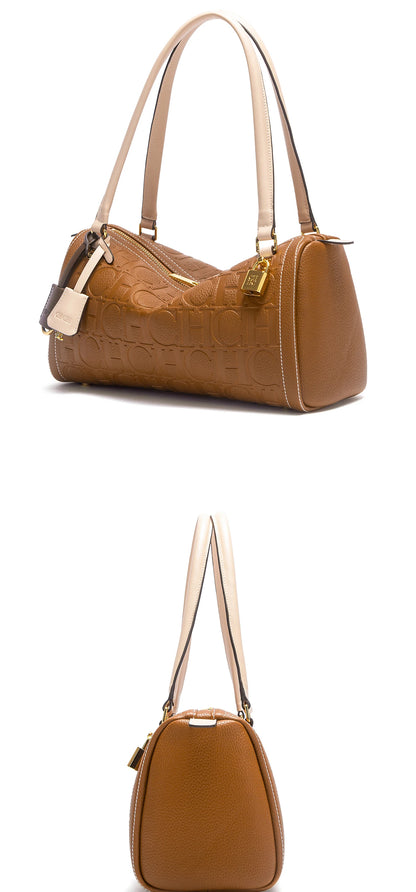 CH Borsa Boston da donna Autunno Inverno Nuova collezione Borse a tracolla con texture design a lettera