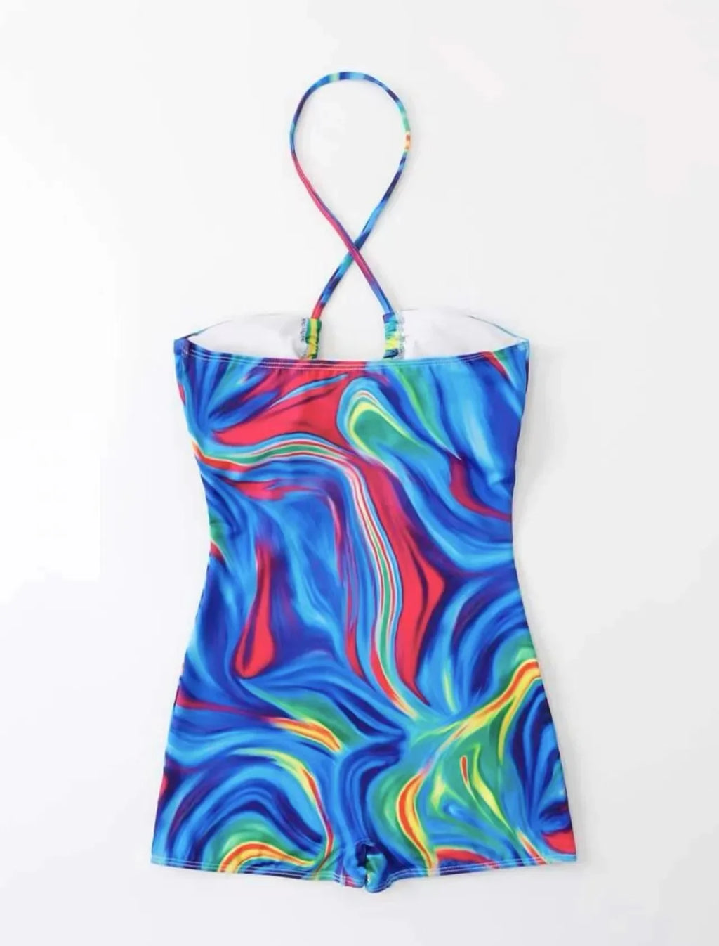 Hot Sale Of The Season New Blue Gradient One-Piece Swimsuit Continuous Change Color Swimwear Sportswear And Bag Accessories Cate