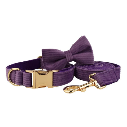 Set Collare e Guinzaglio per Cani in Corduroy Epic con Targhetta Personalizzata Incisa, Accessori per Animali Domestici, Guinzaglio per Cani in Corduroy15