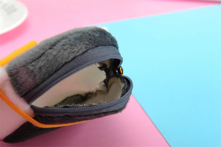 Cartone animato animale ragazzi portamonete in peluche bambini portamonete con cerniera custodia portaoggetti simpatici animali portafogli donna mini borsa regalo per bambini