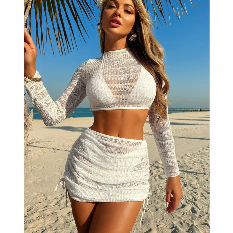 2026 Sexy Bikinis Female Swimsuits Women's Four-Piece Swimwear Beach Swim Wear Bathing Suits Brazilian Bikini Set Pool Bather