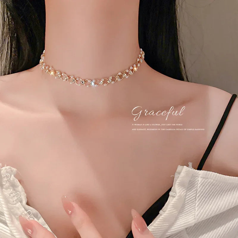 Collane con ciondolo a forma di cuore con ali d'angelo Colore argento 5A Cubic Zirconia Stile minimalista Catena clavicola Gioielli per donne e ragazze