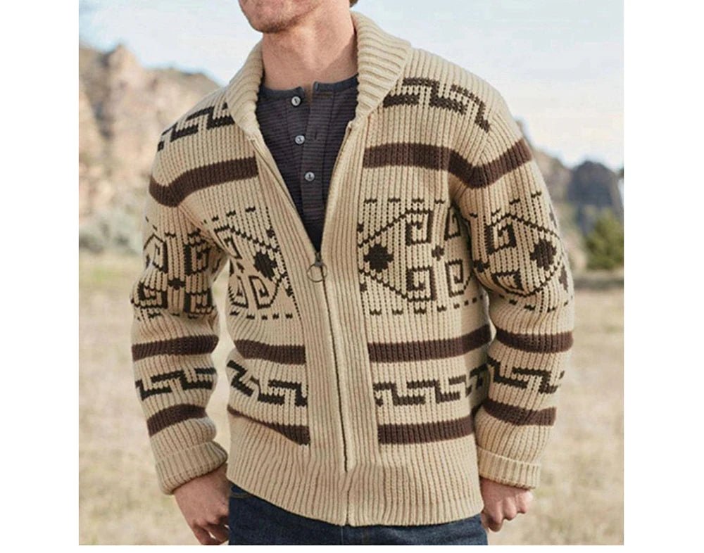 Cardigan invernale da uomo maglioni moda uomo maglione lavorato a maglia cappotti termici caldi Casual uomo casimmer risvolto giacche lavorate a maglia abbigliamento