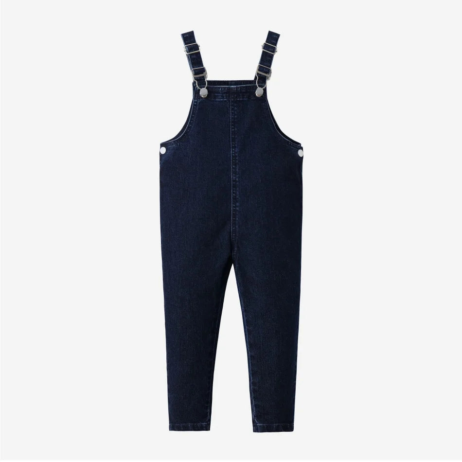 (Spedizione in 1 giorno) Collezione AW26 Denim Varsity, felpa in denim blu navy con ricami, tessuto per l'abbigliamento da giorno, abbigliamento per fratelli e sorelle