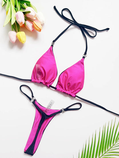 Sexy Bikinis 2024 Damen-Badeanzug Bademode Brasilianisches Bikini-Set Biquini Damen-Badeanzüge Bandeau Schwarze Strandmode