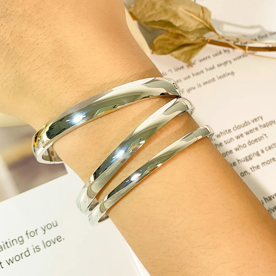 ZAKOL New Fashion 4mm/6mm/8mm Bracciale in acciaio inossidabile Bracciale per uomo Coppie abbinate Polsino con ciondoli Gioielli da uomo di lusso