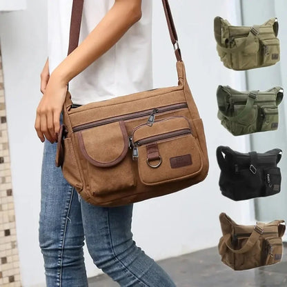 Borsa a Tracolla in Tela da Uomo, Borsa Casual da Viaggio, Borsa Messenger di Lusso, Borsa a Mano di Alta Qualità, Borsa da Petto alla Moda