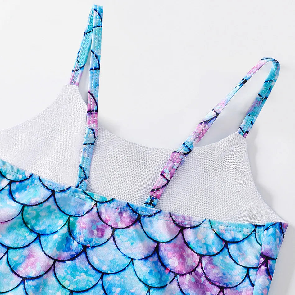 Costume da bagno a sirena per bambini costume da bagno intero per ragazze costume da bagno intero per ragazze Hot Spring Sling costume da bagno ad asciugatura rapida per sport acquatici