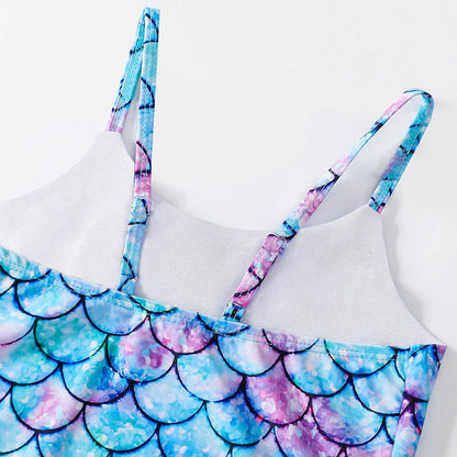 Costume da bagno a sirena per bambini costume da bagno intero per ragazze costume da bagno intero per ragazze Hot Spring Sling costume da bagno ad asciugatura rapida per sport acquatici