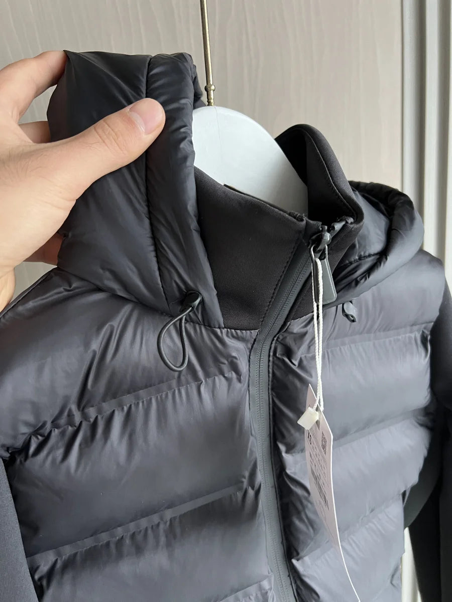 Piumino caldo leggero da donna nuovo arrivo invernale 2025 con maniche lunghe e cappotto sportivo con cappuccio con cerniera 4391742