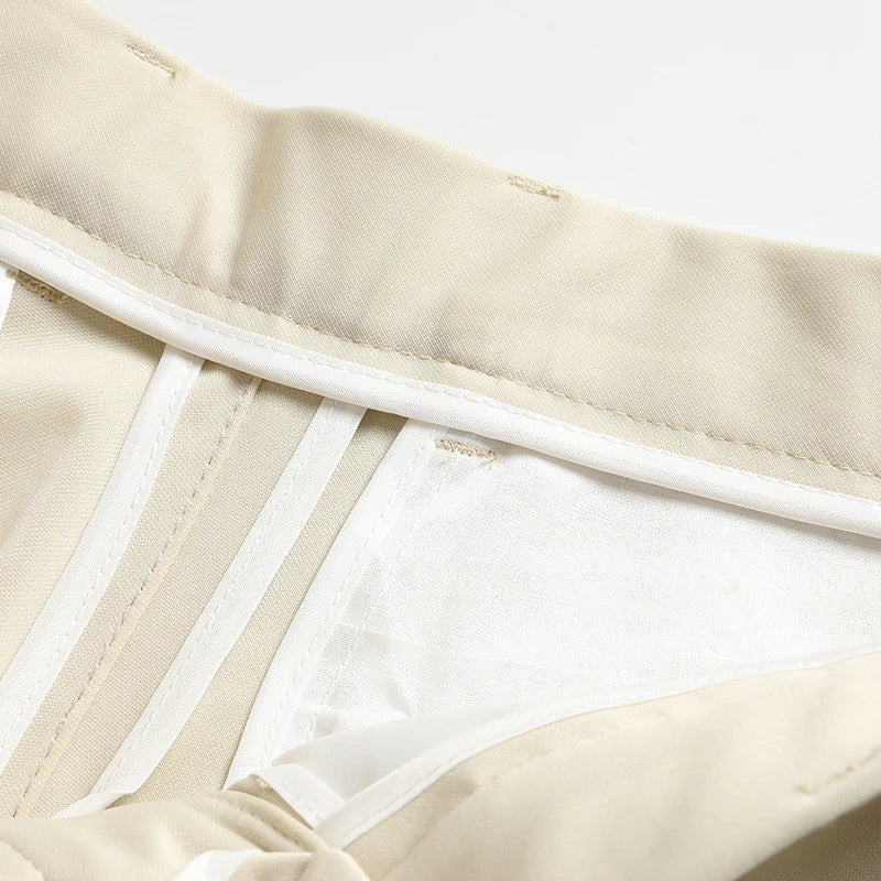 29-42 Pantaloni estivi da uomo Pantaloni casual elasticizzati dritti sottili senza traccia, senza tessuto da stiro, sensazione setosa e fresca