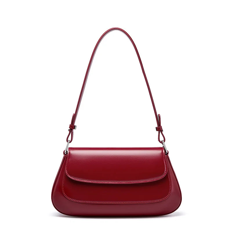 Borse di lusso Zency per donna, in vera pelle, stile francese, borsa a tracolla estiva da donna, borsa a spalla, borsa a tracolla sottobraccio.
