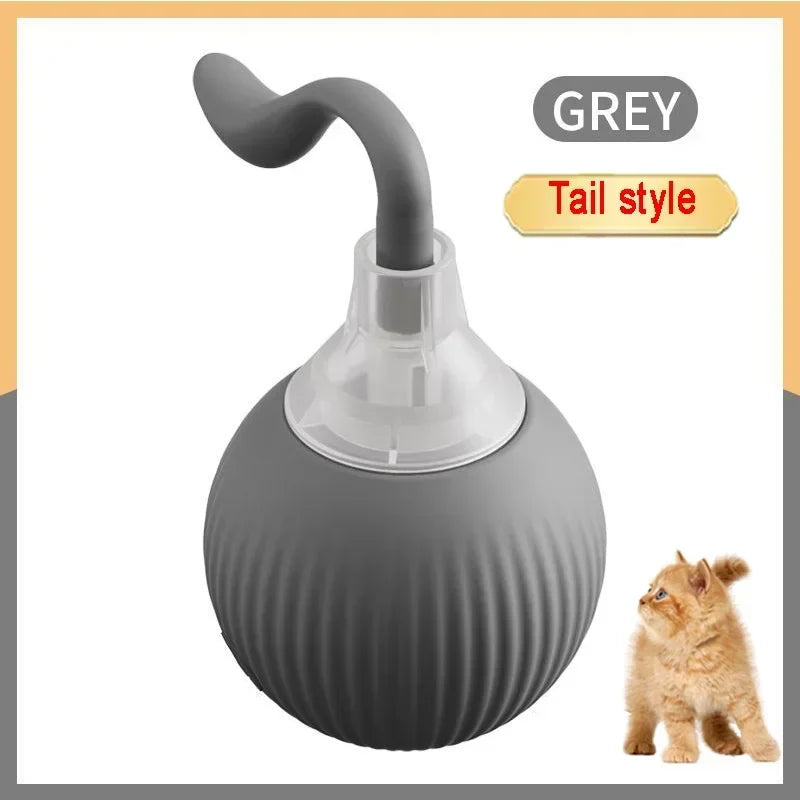 Forniture per animali domestici ricaricabili Addestramento per cani e gatti per imitare i giocattoli interattivi per animali domestici dei ratti Palla giocattolo elettrica Coda simulata Casa