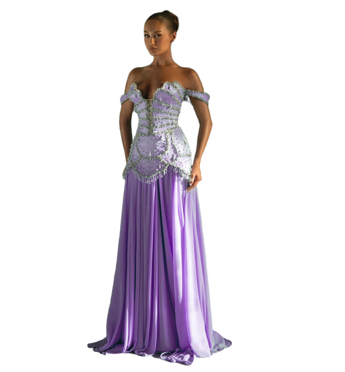 Abiti da sera sexy personalizzati con perle blu lunghi per le donne Maxi cristalli Dubai Saudi Abiti da festa Abito da gala su misura Plus