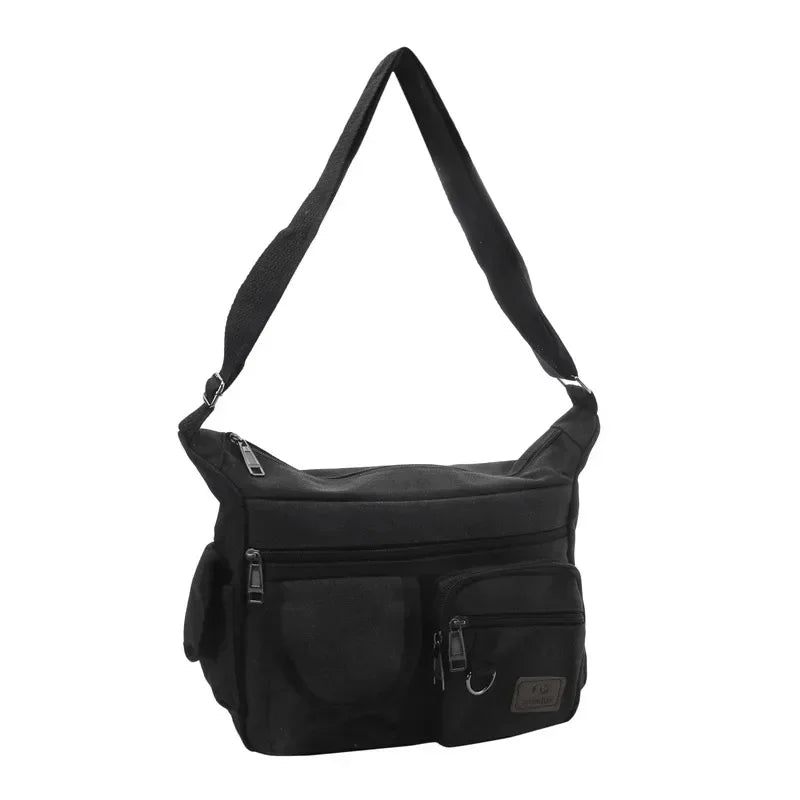 Borsa a Tracolla in Tela da Uomo, Borsa Casual da Viaggio, Borsa Messenger di Lusso, Borsa a Mano di Alta Qualità, Borsa da Petto alla Moda