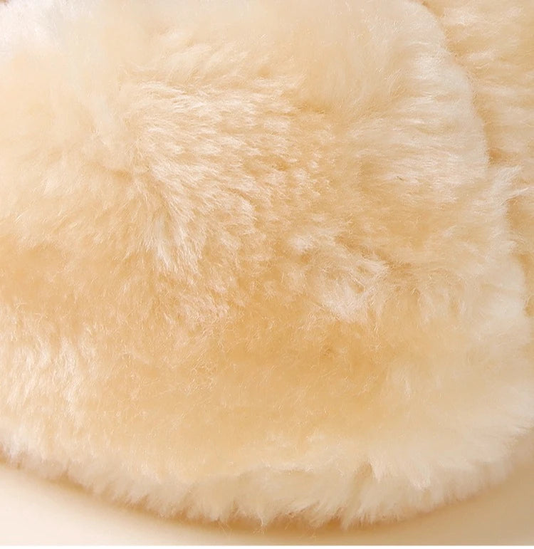 Scarpe spesse in pelle scamosciata per bambini Neonati Stivaletti caldi in peluche invernale Stivaletti per ragazze in pelliccia Pelle di pecora unisex Bambini Ragazzo Primi camminatori