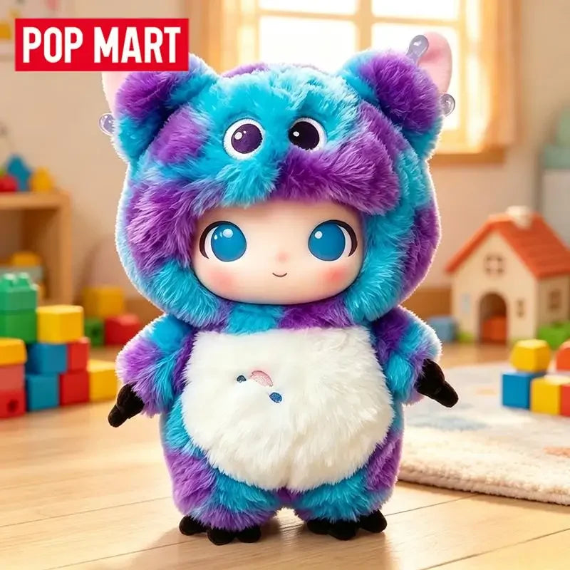 POP MART DIMOO WORLD PIXAR Series Ciondolo in vinile e peluche Blind Box Guess Bag Mystery Box Giocattoli Bambole Ornamenti Collezione Regalo
