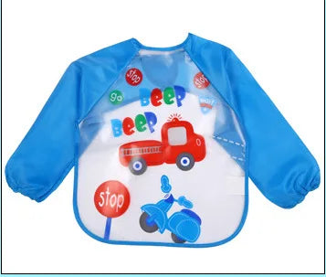 0-4 anni bavaglini per bambini impermeabili abbigliamento per bambini abbigliamento per bambini maniche lunghe grembiule bavaglino grembiule bavaglino Bandana abbigliamento