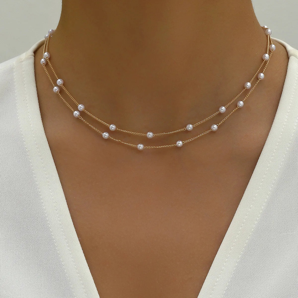2023 tendenza elegante gioielli da sposa grande collana di perle per le donne moda imitazione perla verde rosa pietra di colore collana girocollo