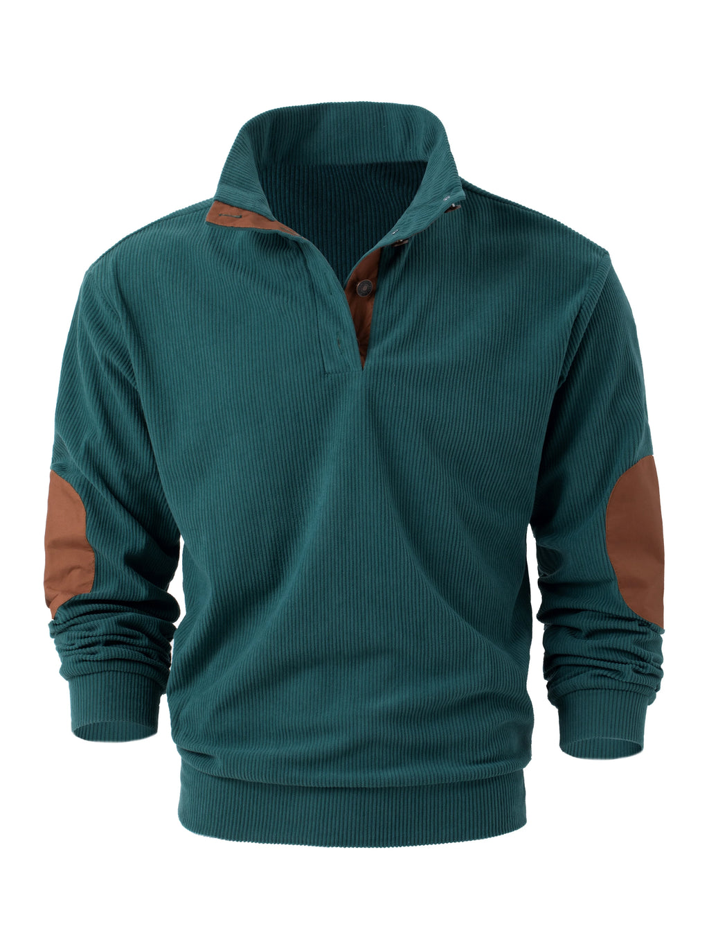 Top da uomo a maniche lunghe sportivi in tinta unita primaverili e autunnali, pullover da uomo all'aperto con colletto rialzato alla moda e casual