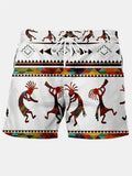 Pantaloncini da uomo etnici vintage Pantaloni da bagno Estate Novità nella moda Stampa Vacanza al mare Vacanza hawaiana Costume da uomo ad asciugatura rapida