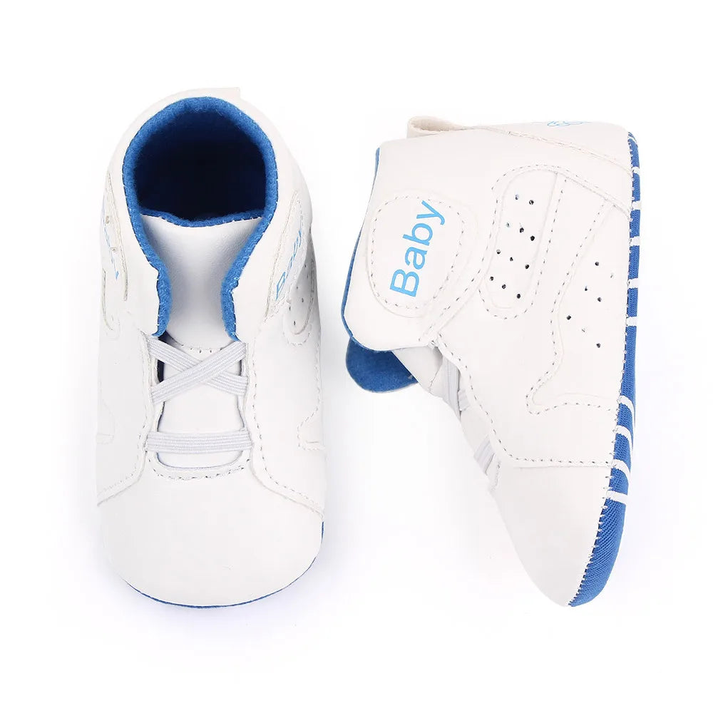 Meckior 2024 nuove neonate ragazze scarpe da ginnastica fondo morbido antiscivolo calcio per bambini scarpe sportive da basket primo camminatore scarpe da culla