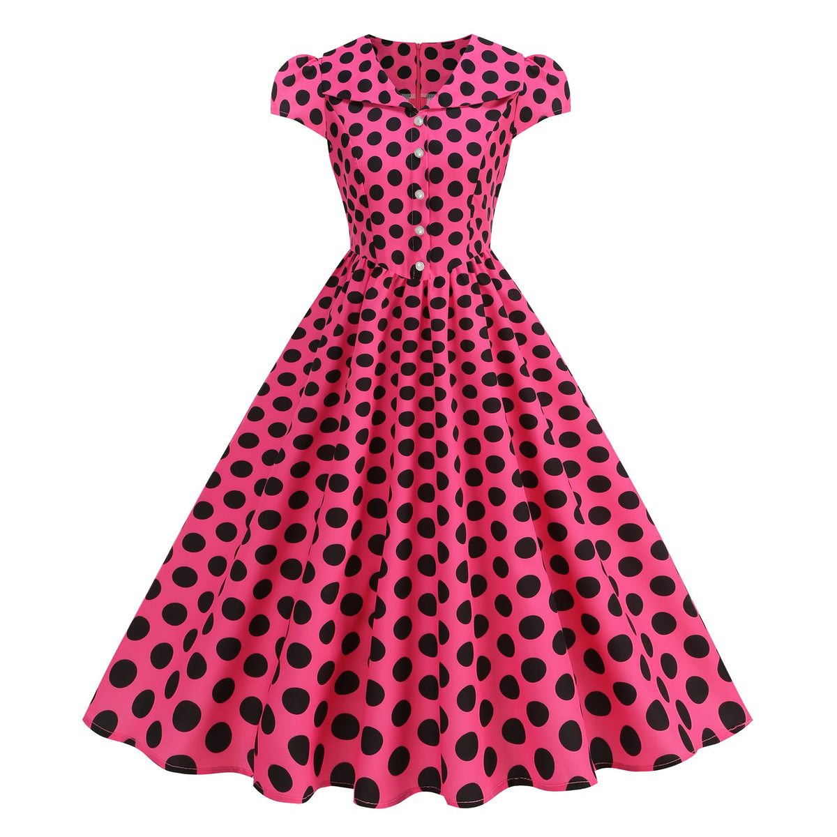 Plaid Vintage Office Lady Abiti estivi Donna 2026 Moda Retro 50s 60s 70s Swing Pinup Rockabilly Party Dress Robe Abiti