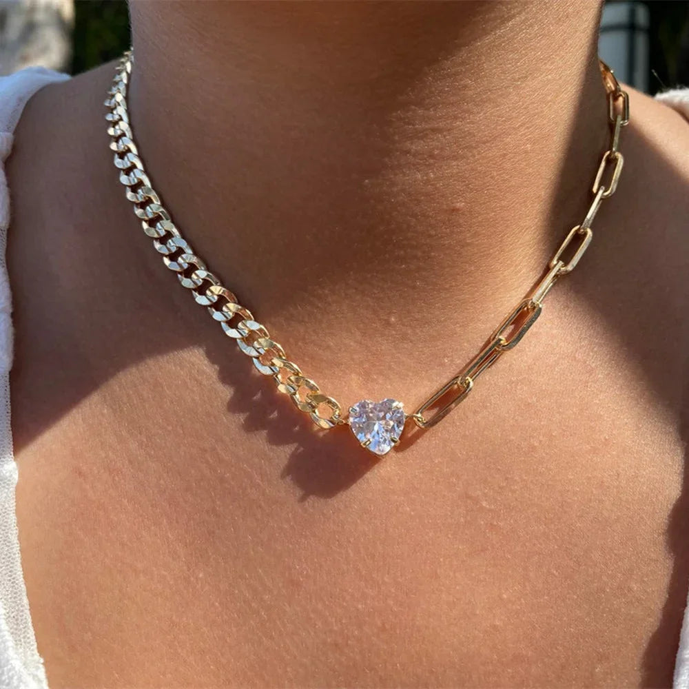 Collana con ciondolo moneta con ritratto di testa a catena spessa con piatto in oro punk vintage per gioielli hip-hop geometrici multilivello di moda da donna