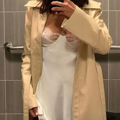 2024 New Sexy White Lace Trim Mini abito in raso per le donne Solid Backless Maxi prendisole abiti aderenti da festa femminile Streetwears