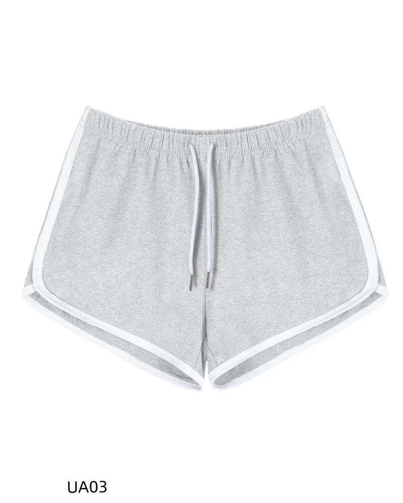 Pantaloncini Casual da Donna in Cotone con Elastico in Vita e Coulisse, Ideali per Corsa, Sport, Relax, Palestra e Allenamento Estivo