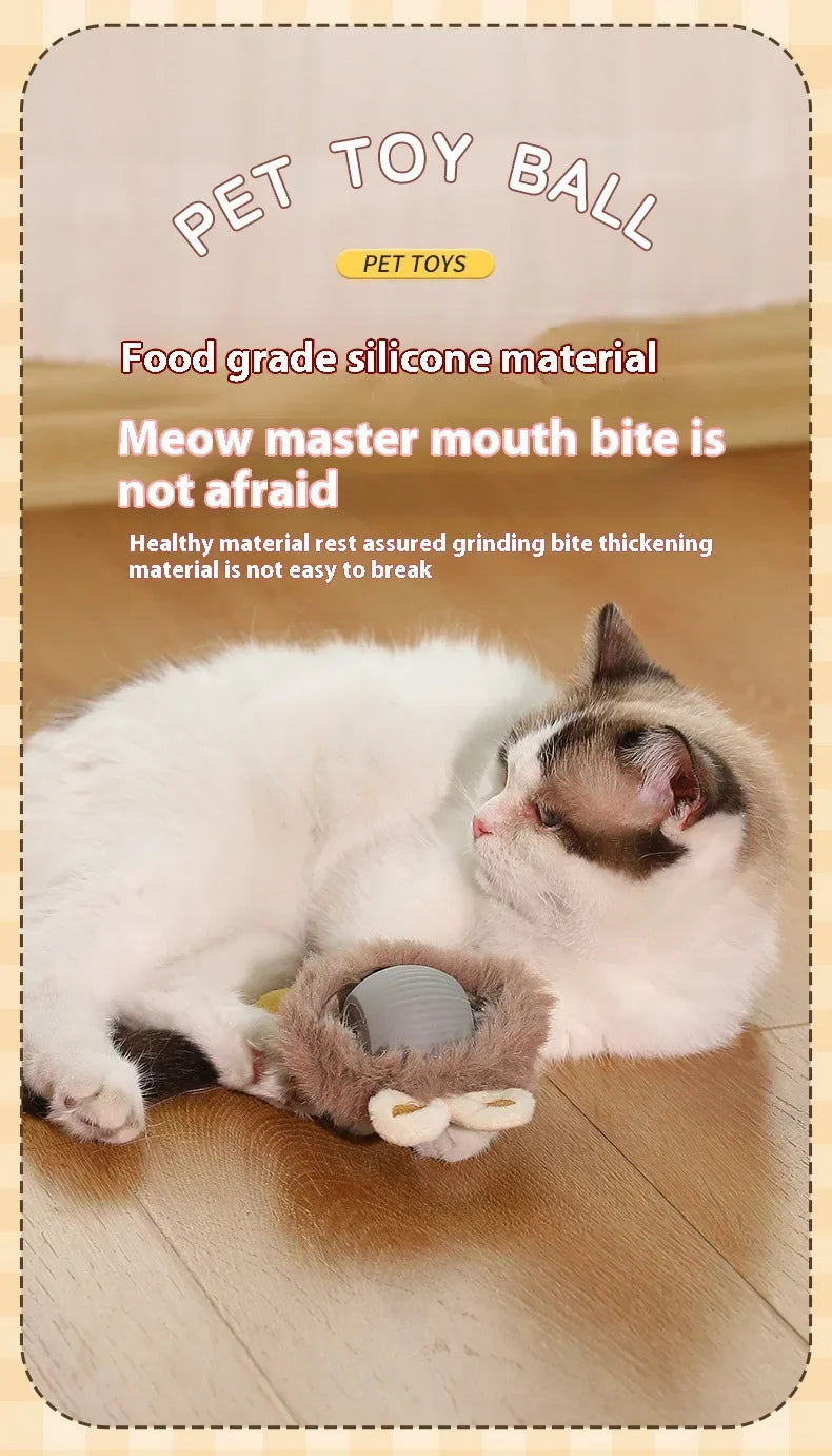 Forniture per animali domestici ricaricabili Addestramento per cani e gatti per imitare i giocattoli interattivi per animali domestici dei ratti Palla giocattolo elettrica Coda simulata Casa